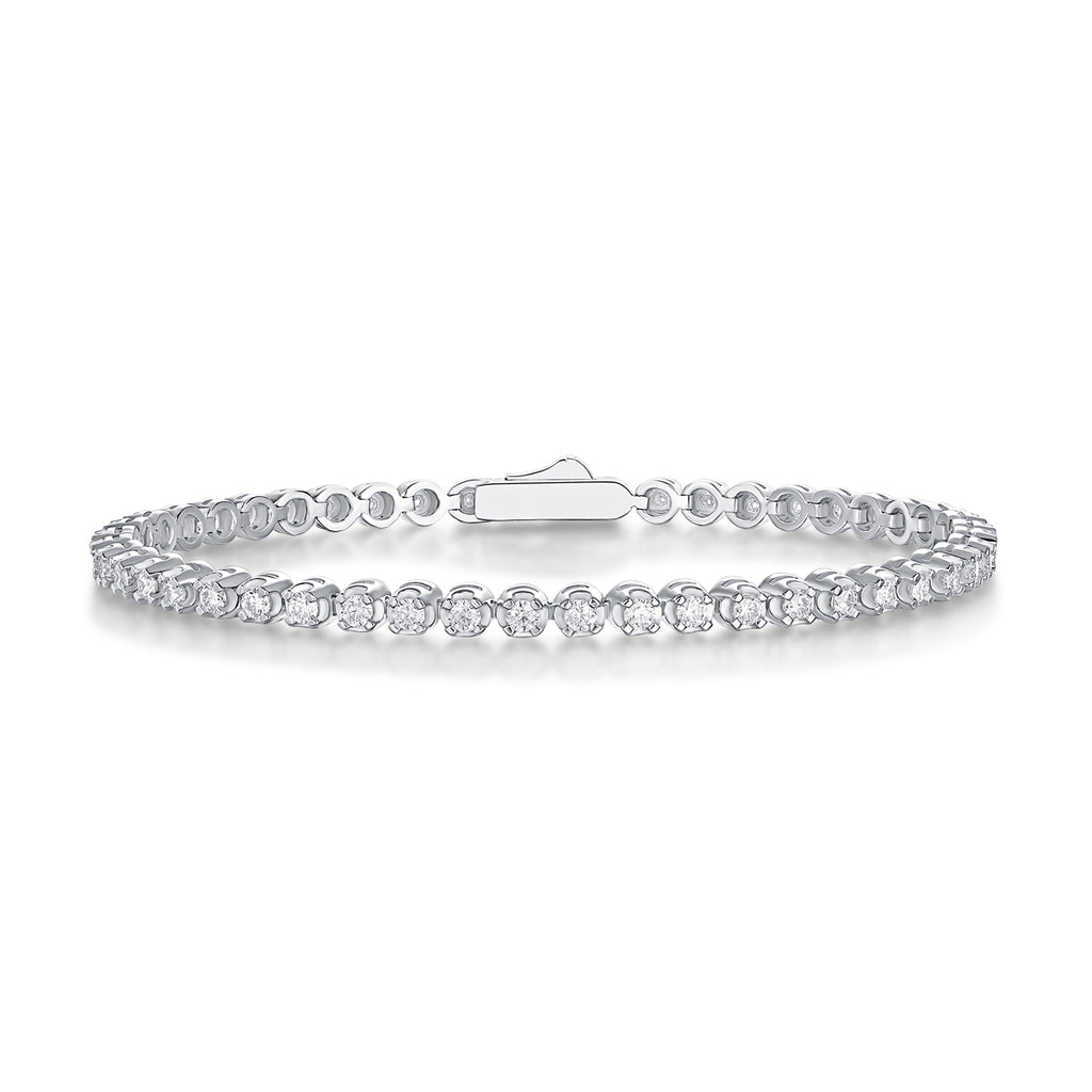 1Starlight Luxury Fashion Mosan Diamond S925 Silver Bracelet Prohibit Tk Sales