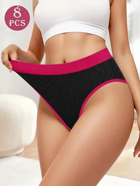 5 Colors Pack Women's Panties Bikini Sexy Underwear Nylon Seamless Knickers Women's Breathable Panties