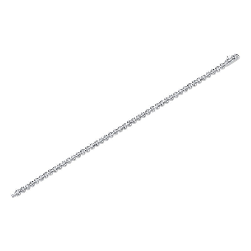 1Starlight Luxury Fashion Mosan Diamond S925 Silver Bracelet Prohibit Tk Sales