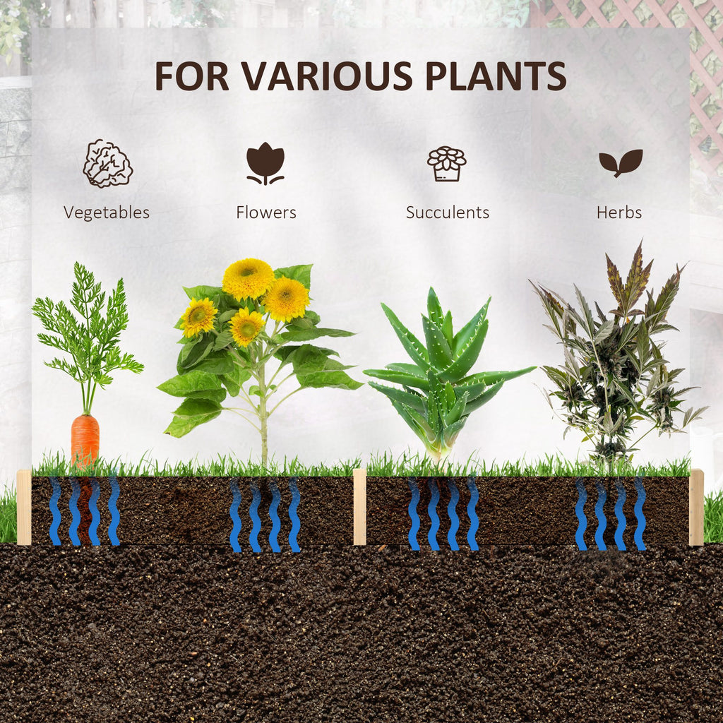 39'' x 36'' Screwless Raised Garden Bed, Hexagon Planter Box DIY Herb Garden
