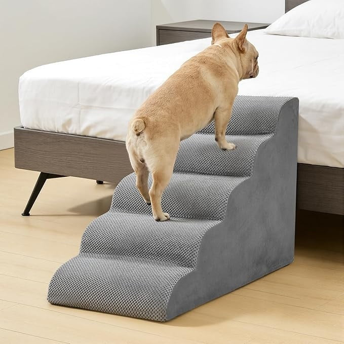 Staircase Ramps Designed For Small Dogs And Cats, High-density Foam Curved Pet Steps, Dog Steps