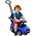 2 In 1 Push Cars for Toddlers Kid Ride on Push Car Stroller Sliding Car with Horn Music Light Function Secure Bar Ride on Toy for Boy Girl 1-3 Years Old Blue