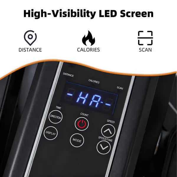 Compact Under-Desk Elliptical - Quiet Mini Pedal Exerciser With Adjustable Speed And LED Display