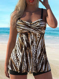 Women's Two-piece Casual Large Size Tankini Swimsuit