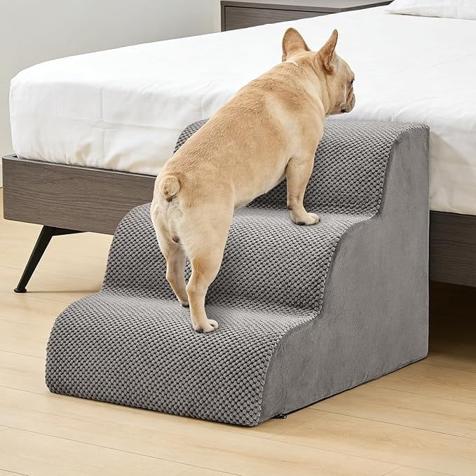 Staircase Ramps Designed For Small Dogs And Cats, High-density Foam Curved Pet Steps, Dog Steps