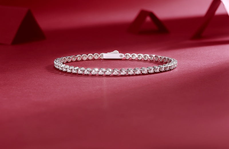 1Starlight Luxury Fashion Mosan Diamond S925 Silver Bracelet Prohibit Tk Sales