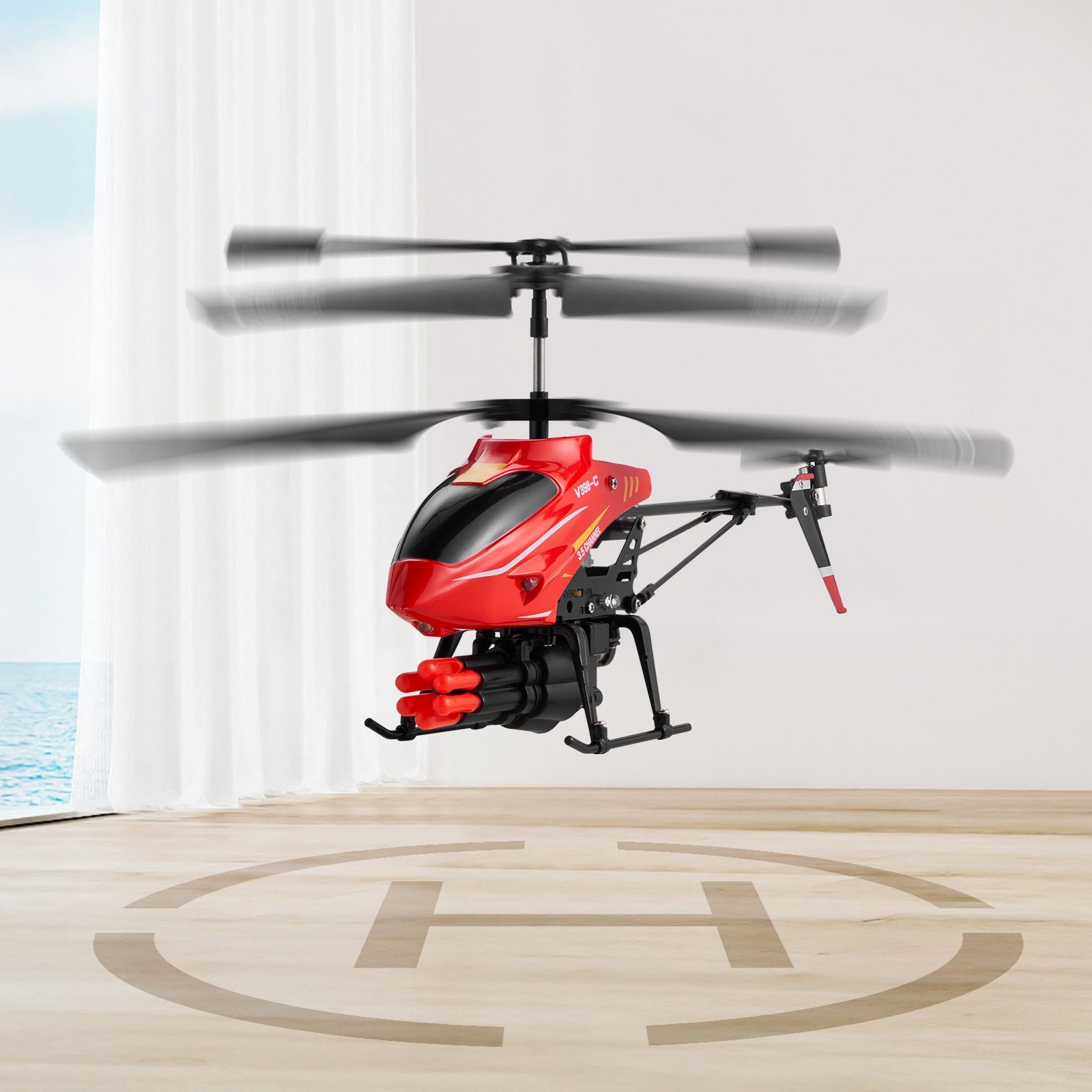 RC Helicopter 3.5 Channel Remote Control Aircraft Toy Shooting Mode Kids Present