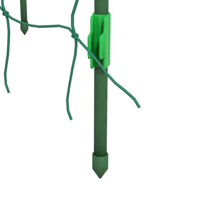Metal Garden Trellis, Arch Trellis For Climbing Plants Outdoor, A-Frame, With Climbing Net