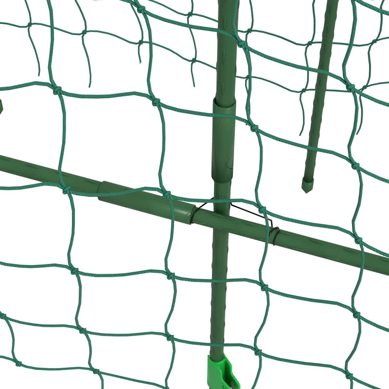 Metal Garden Trellis, Arch Trellis For Climbing Plants Outdoor, A-Frame, With Climbing Net