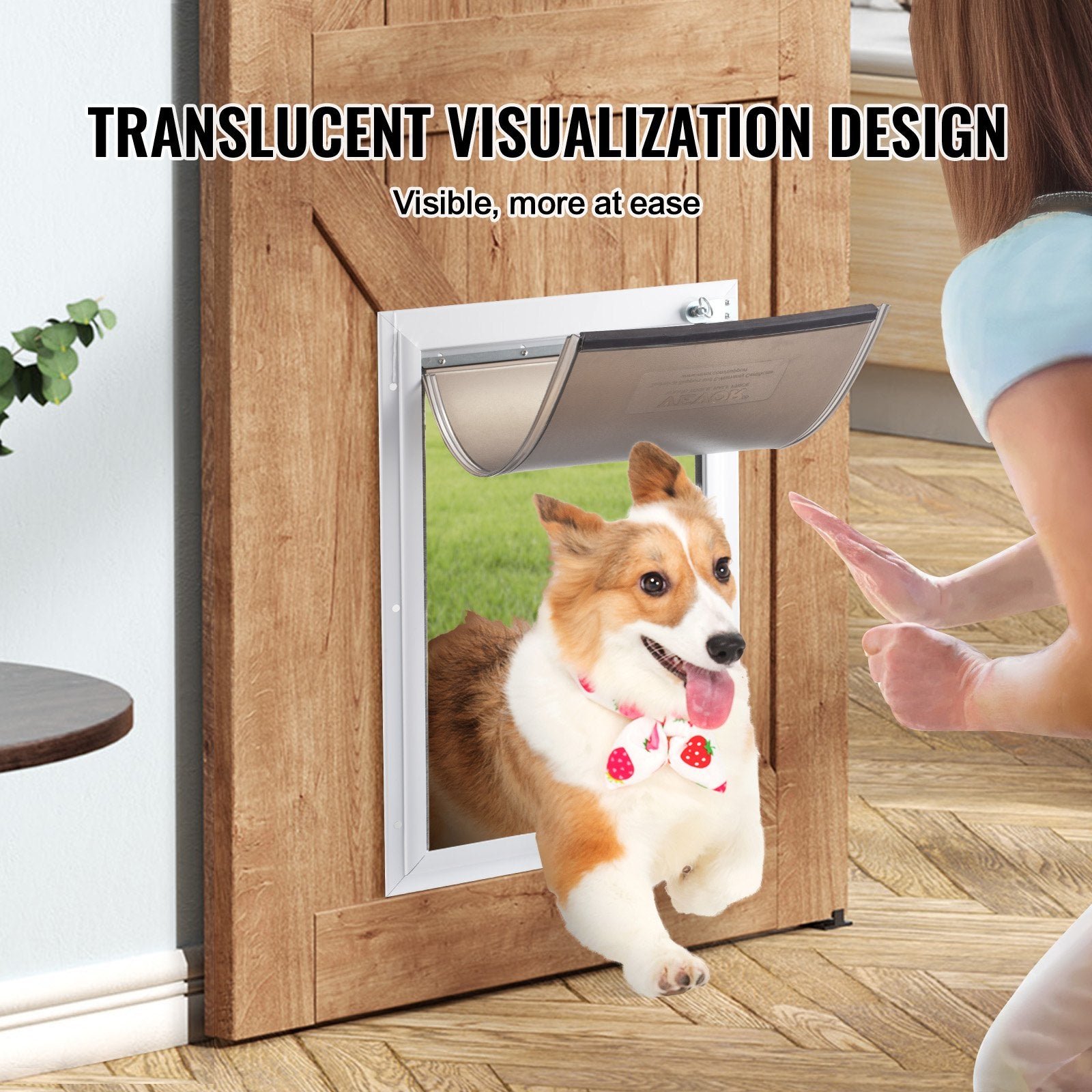 Pet Door Replacement Flap, Compatible With Flap Pet Doors, Measures 5.25" X 8.13" Longer Lasting, Weather-proof, Thickened PVC Dog Door Replacement Flap With Long Magnetic Strip (Small)
