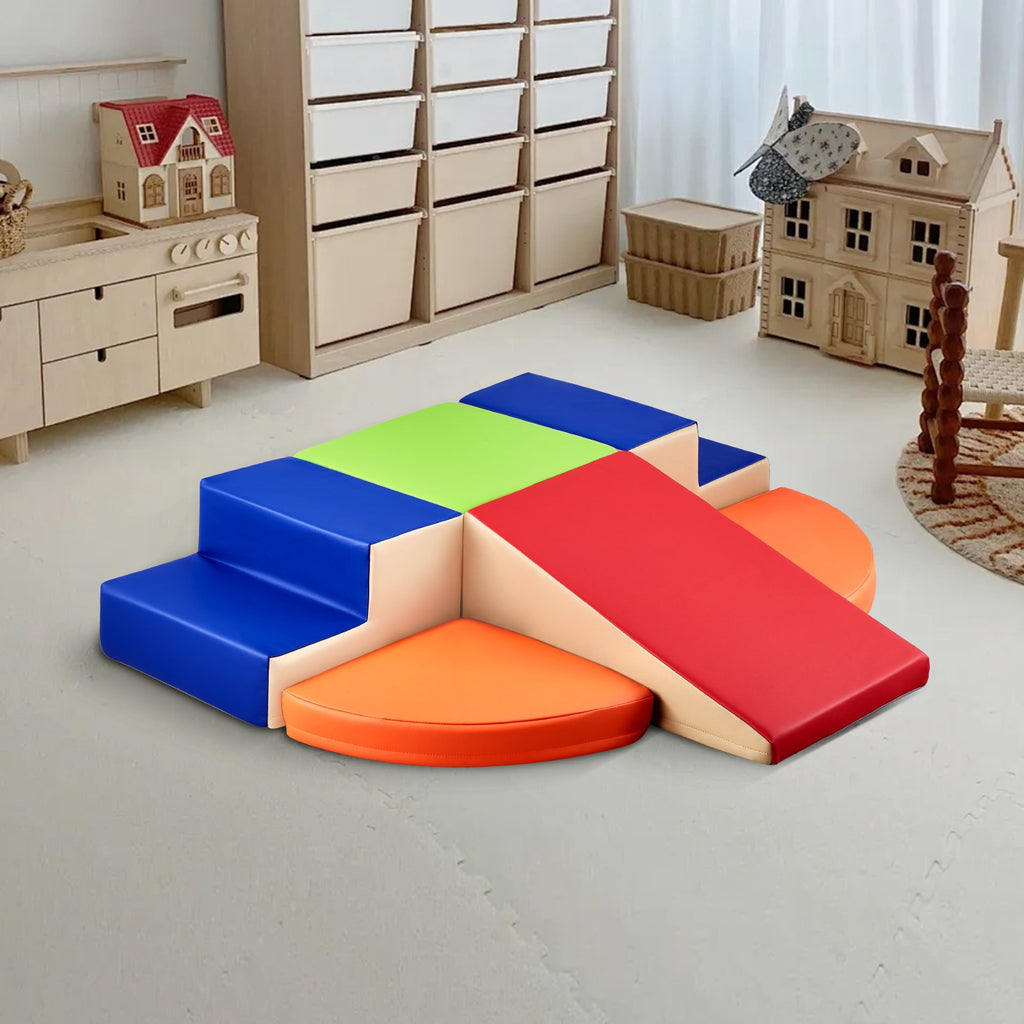 Climbing Toys 6 Piece Foam Climbing Blocks Set For Toddlers And Preschoolers
