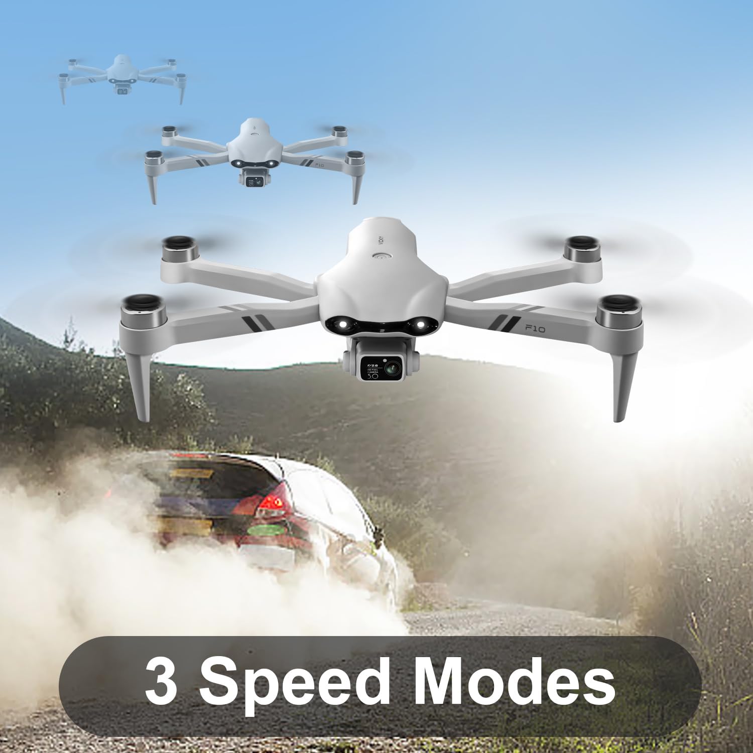 F10 Foldable Drone With Camera WIFI FPV For Adults,1080P HD FPV Live Video RC Quadcopter,Logistics Is Randomly Sent By UPS,USPS