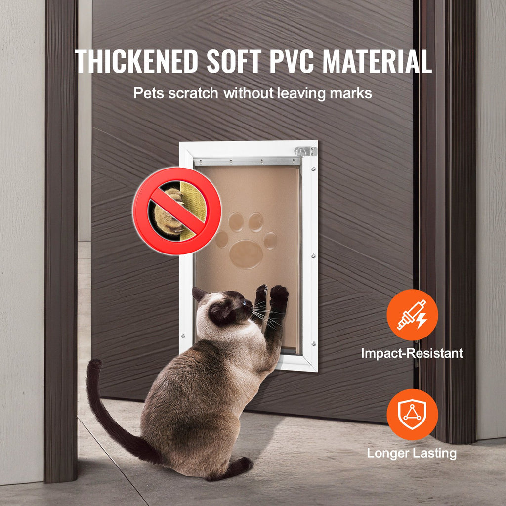 Pet Door Replacement Flap, Compatible With Flap Pet Doors, Measures 5.25" X 8.13" Longer Lasting, Weather-proof, Thickened PVC Dog Door Replacement Flap With Long Magnetic Strip (Small)